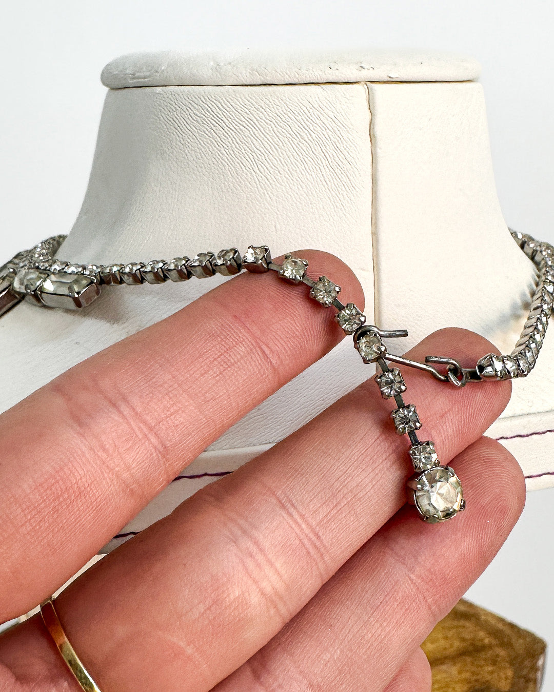 1940-50s Elegant Rhinestone Choker