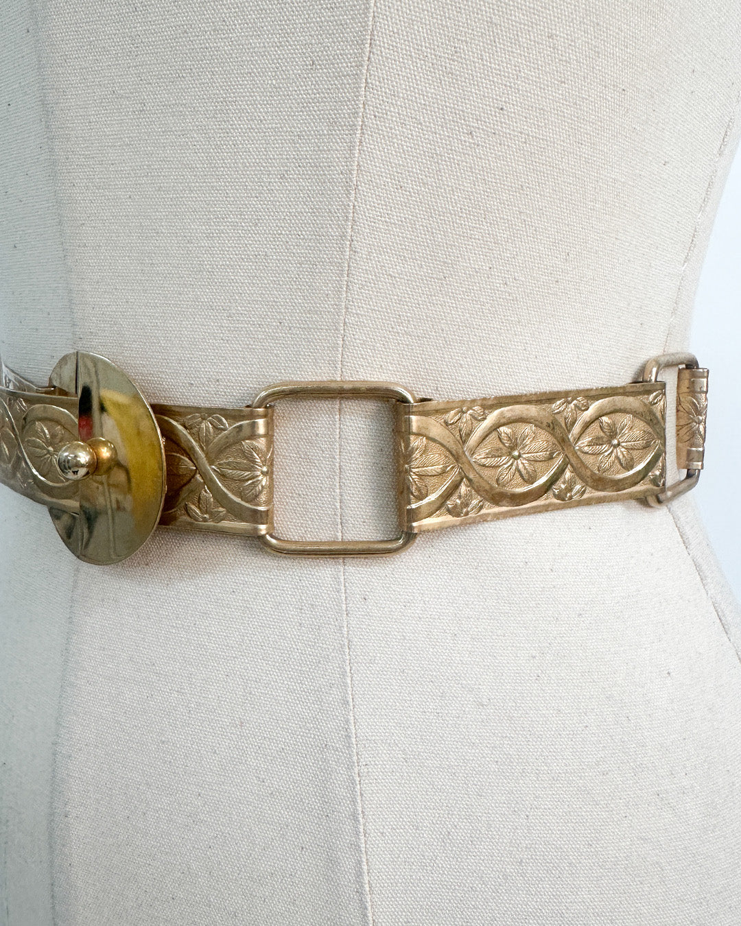 1960-70s 'The Gilded Bloom' Belt / Waist 36