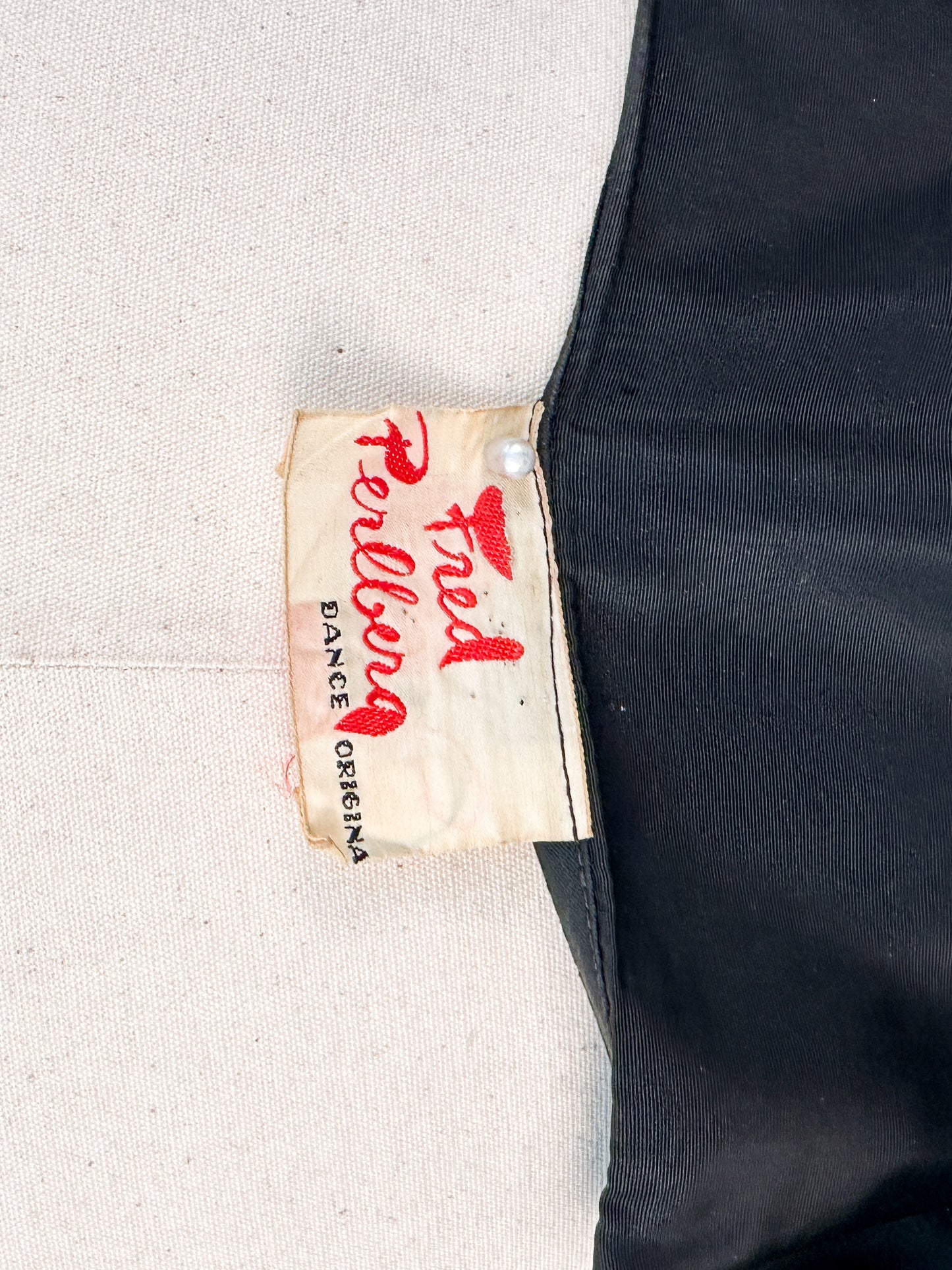 1940s Dramatic Evening Gown by Fred Perlberg / Waist 28