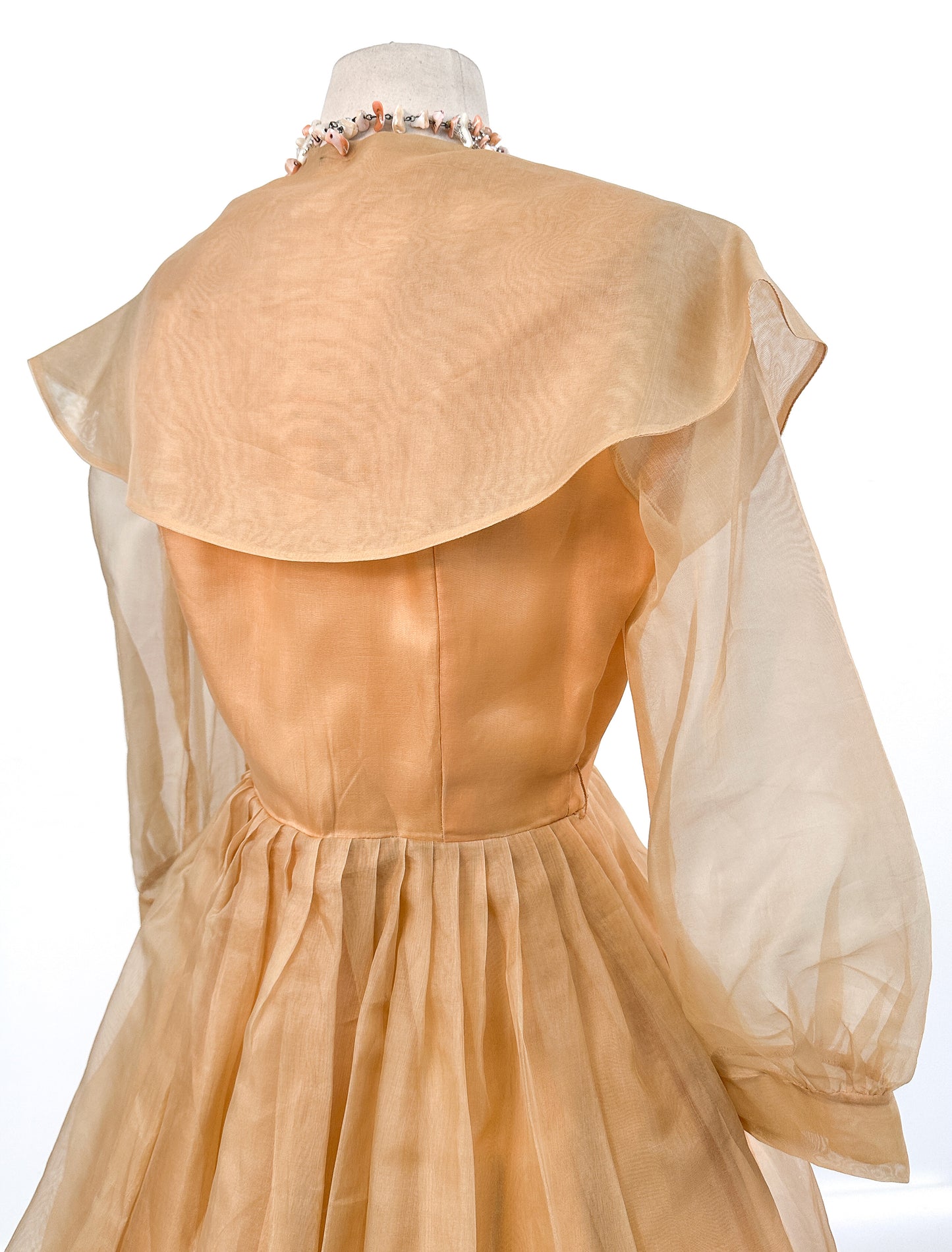 Sheer Golden Organza Dress /Waist 26