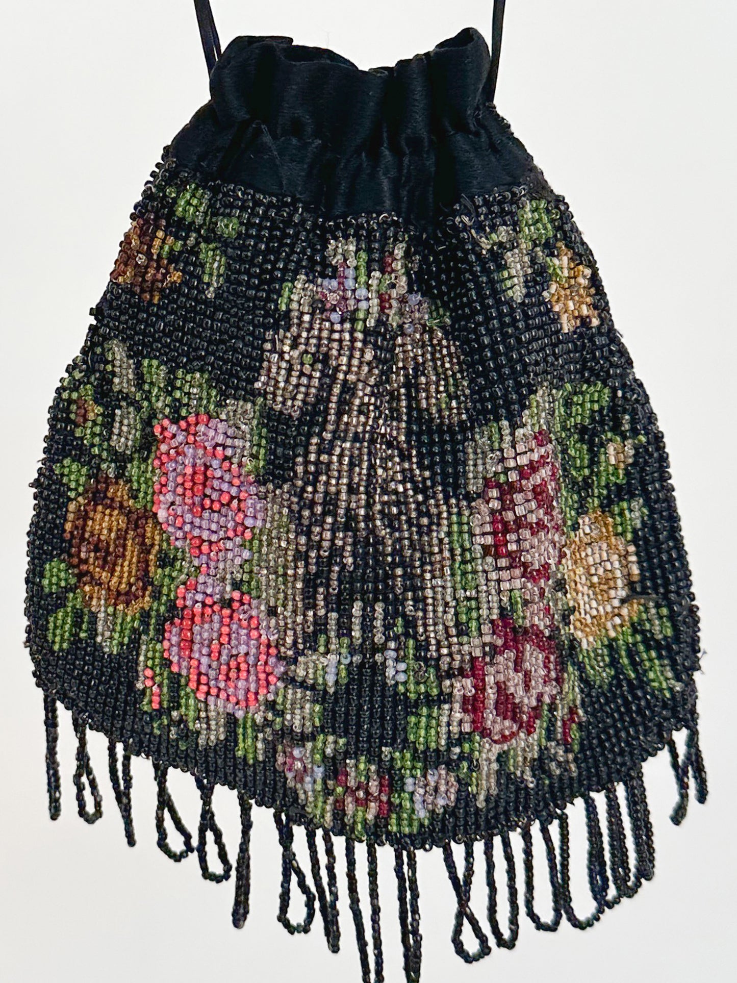 1900-1920 Glass Beaded Ridicule Handbag