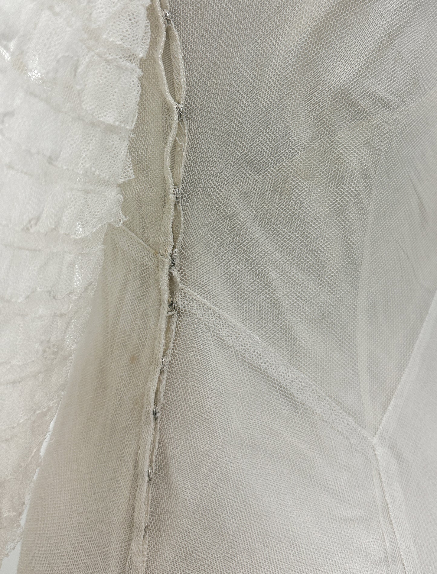 1930s Wedding Dress with Dramatic Sleeves