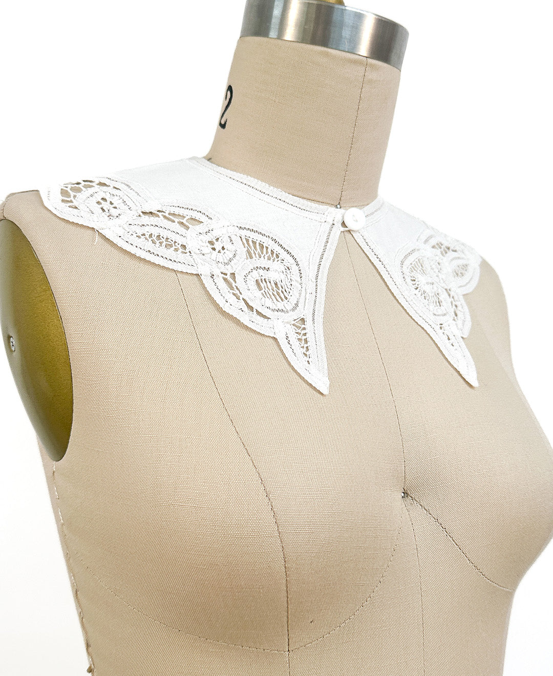 Vintage Cotton Lace 'Preppy' Collar