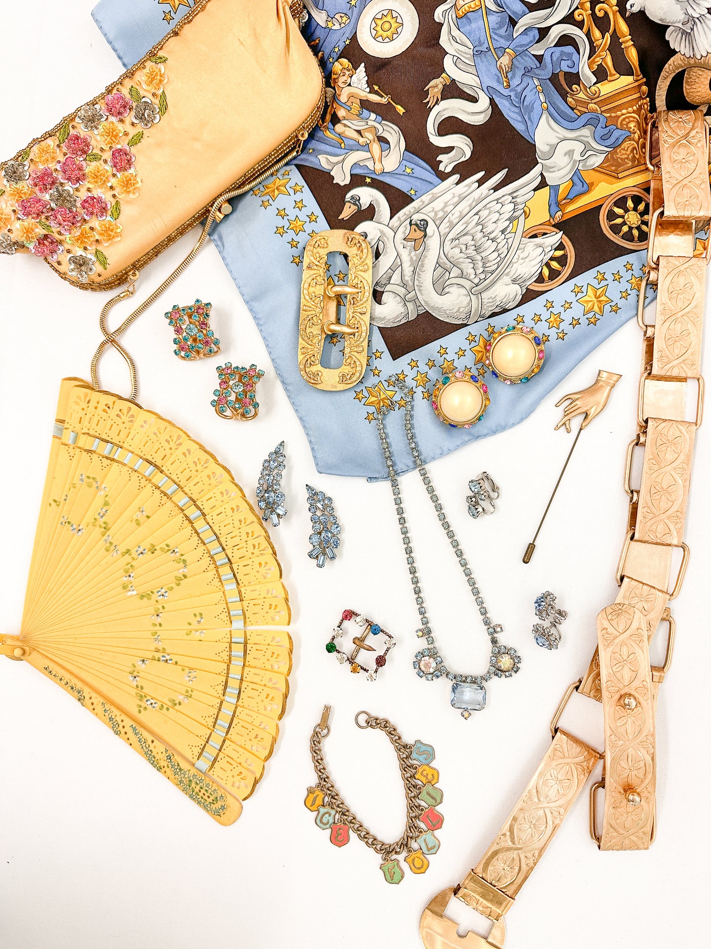 Vintage Zodiac, Stars and Mythological Scarf