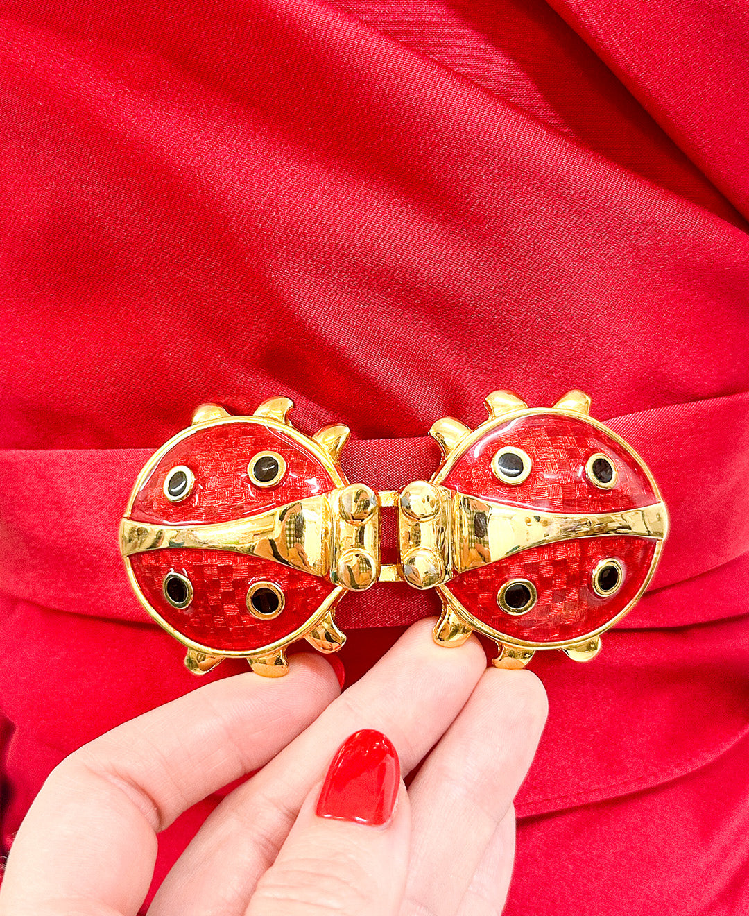 1990s Ladybug Belt Buckle