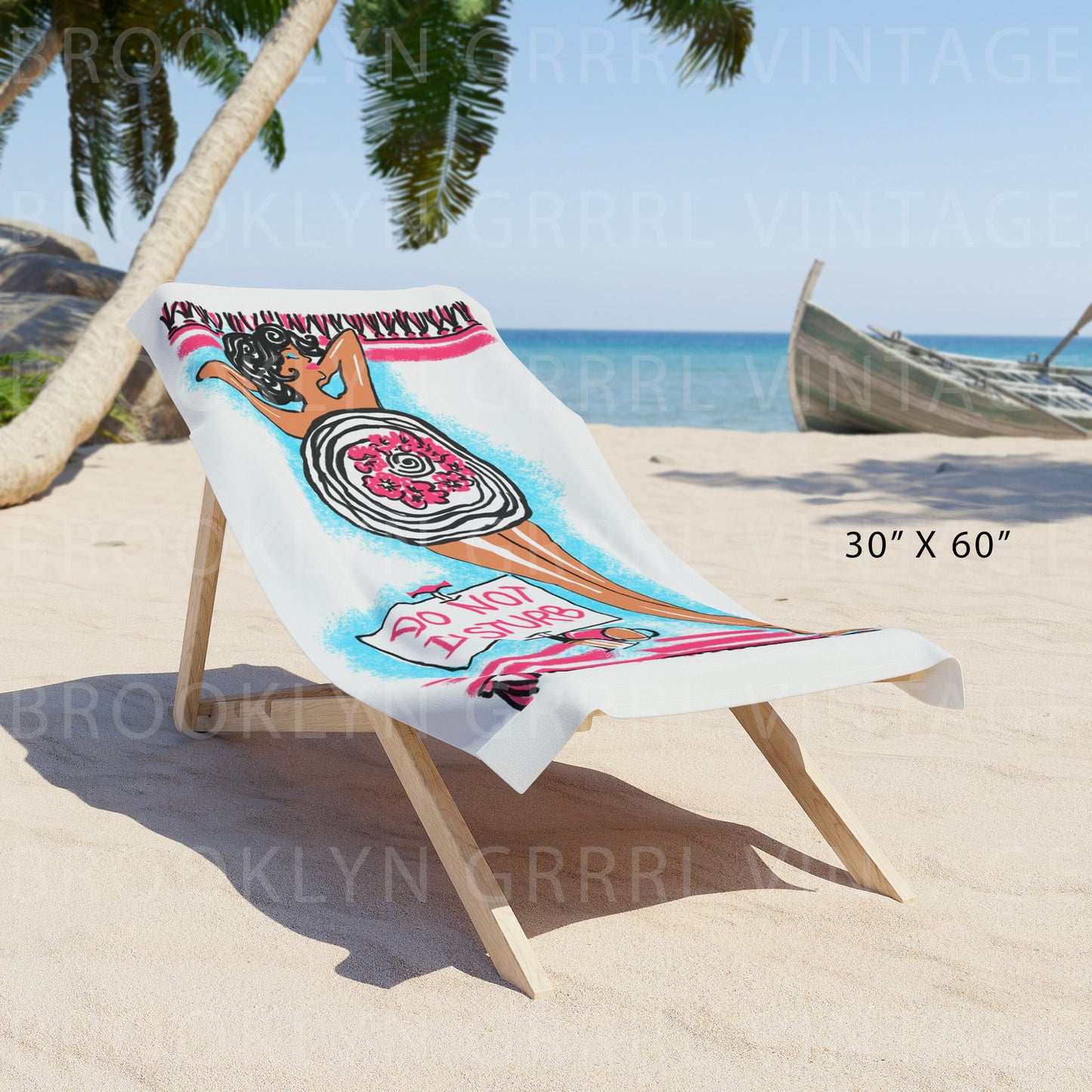 1980s 'Do Not Disturb' (Tan) - Brooklyn Grrrl Vintage