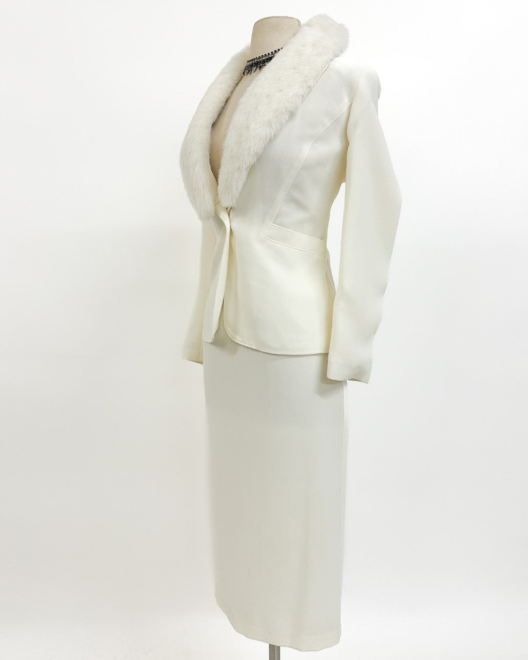 1980s 'The White Russian' Suit / Medium