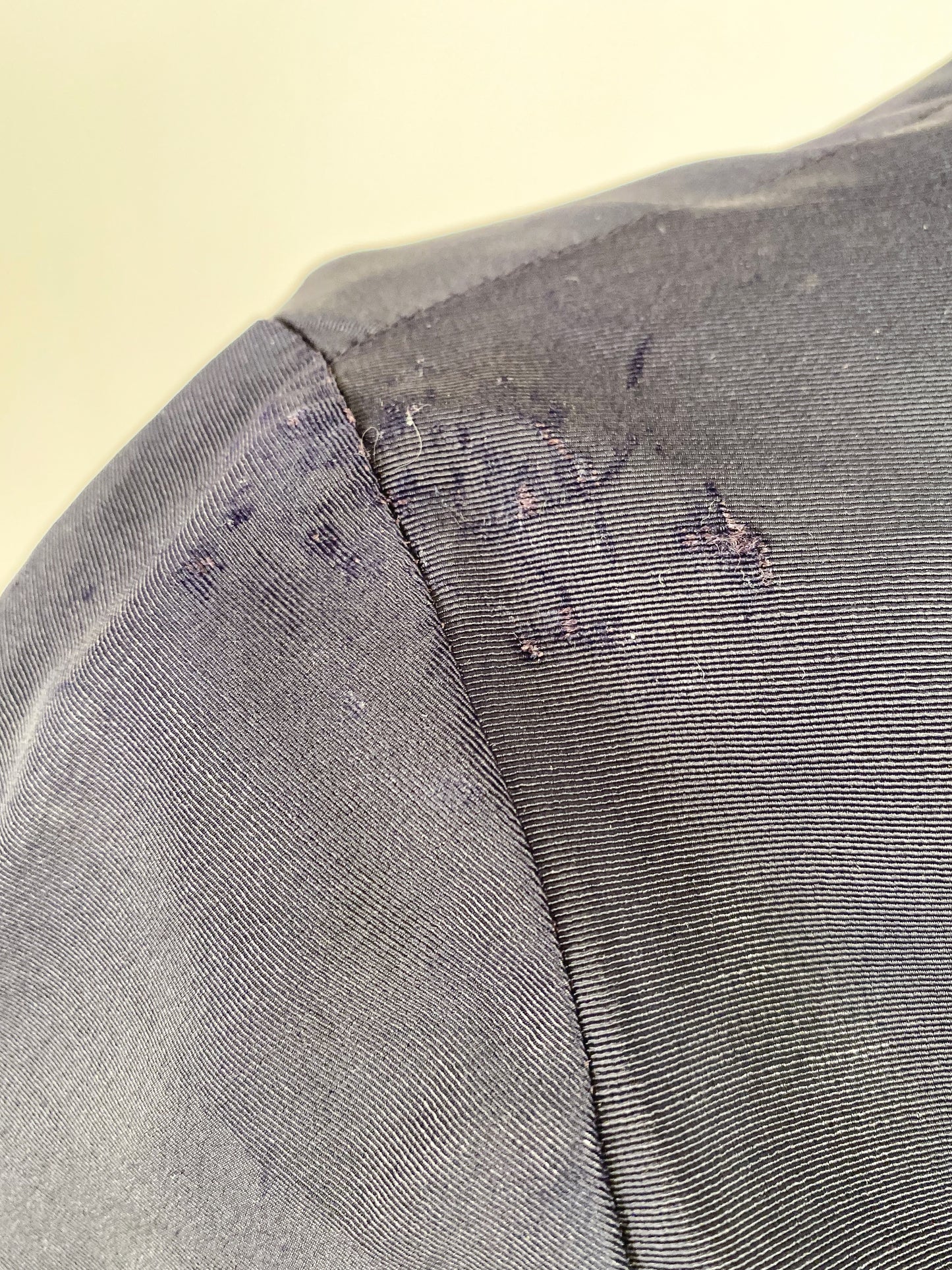 1940s Navy Fit & Flare Dress by Ben Reig / Waist 28