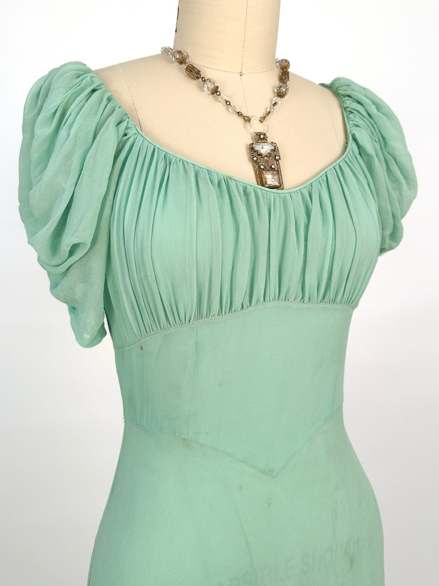 1920-30s Crystal Art Nouveau Necklace