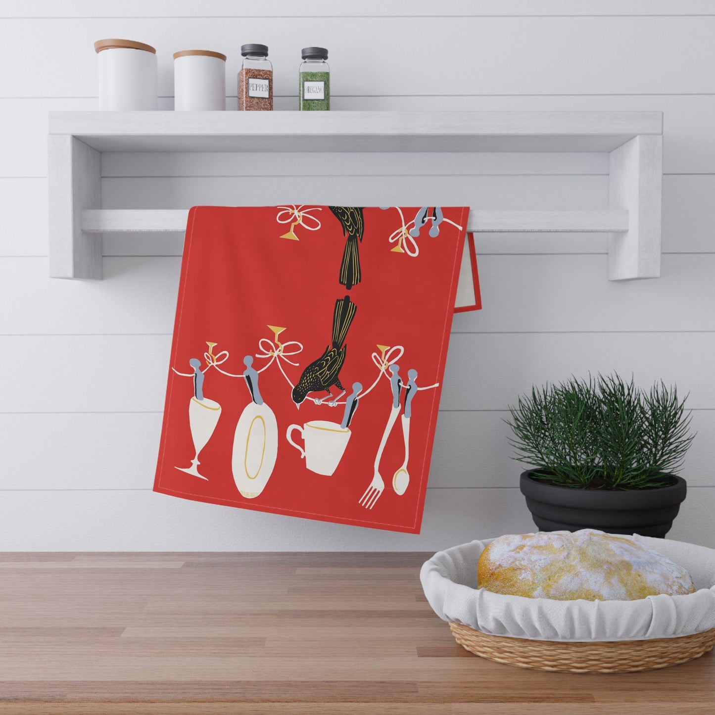 1950's Vintage Inspired Tea Towel - 'Drip Dry'