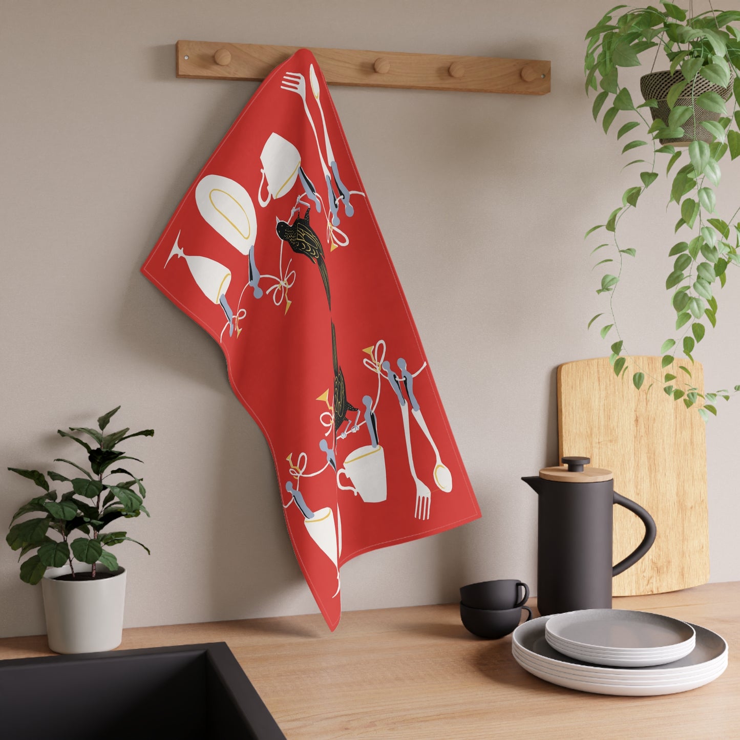 1950's Vintage Inspired Tea Towel - 'Drip Dry'