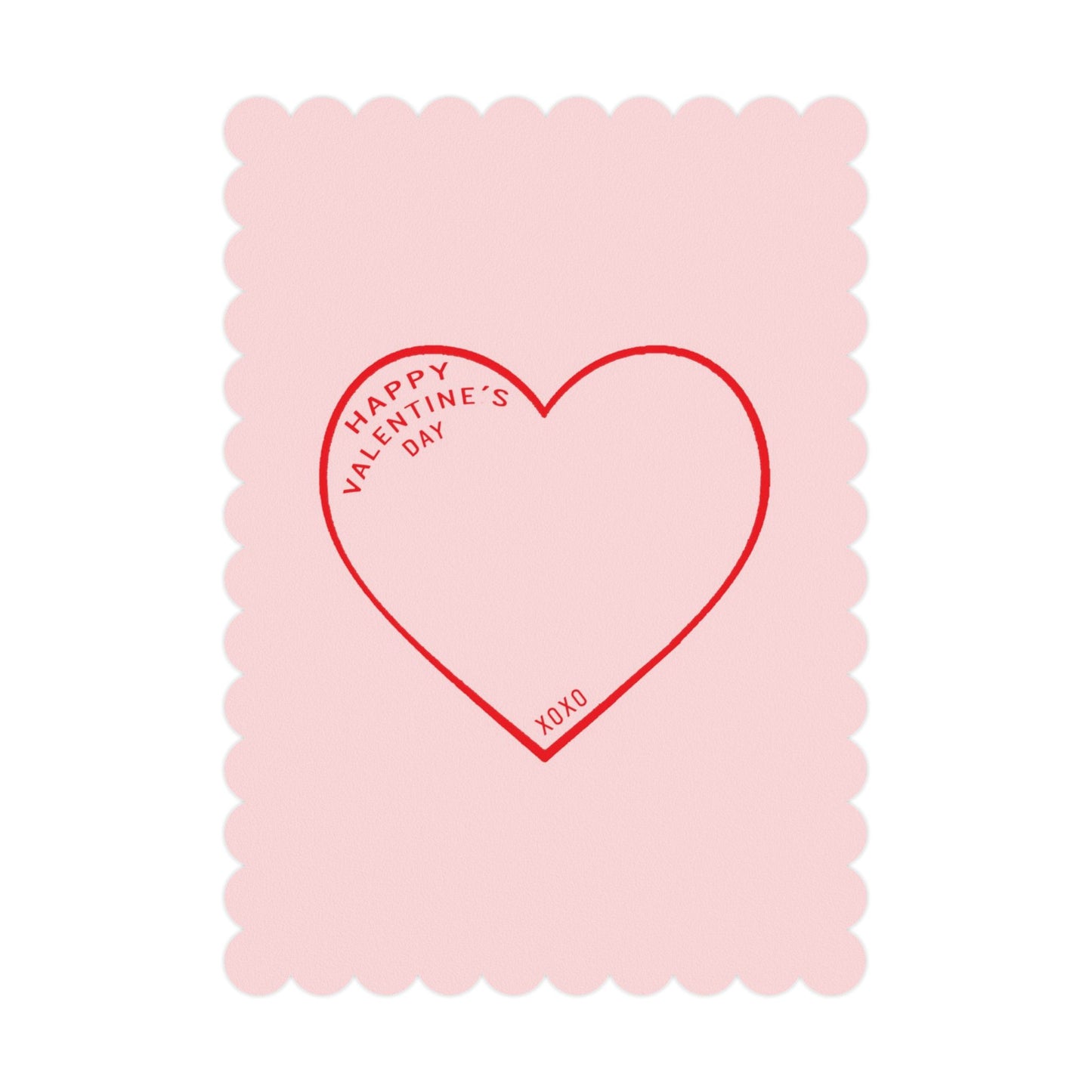 Valentine's Day Postcards Set, XOXO Love Notes, Cute Love Cards, Heart-themed Stationery