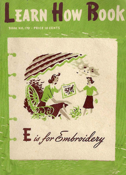 FREE Learn How Book - "E" is for Embroidery Booklet PDF Download