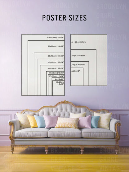 Vintage 1920s Fashion Illustration Poster - Floréal