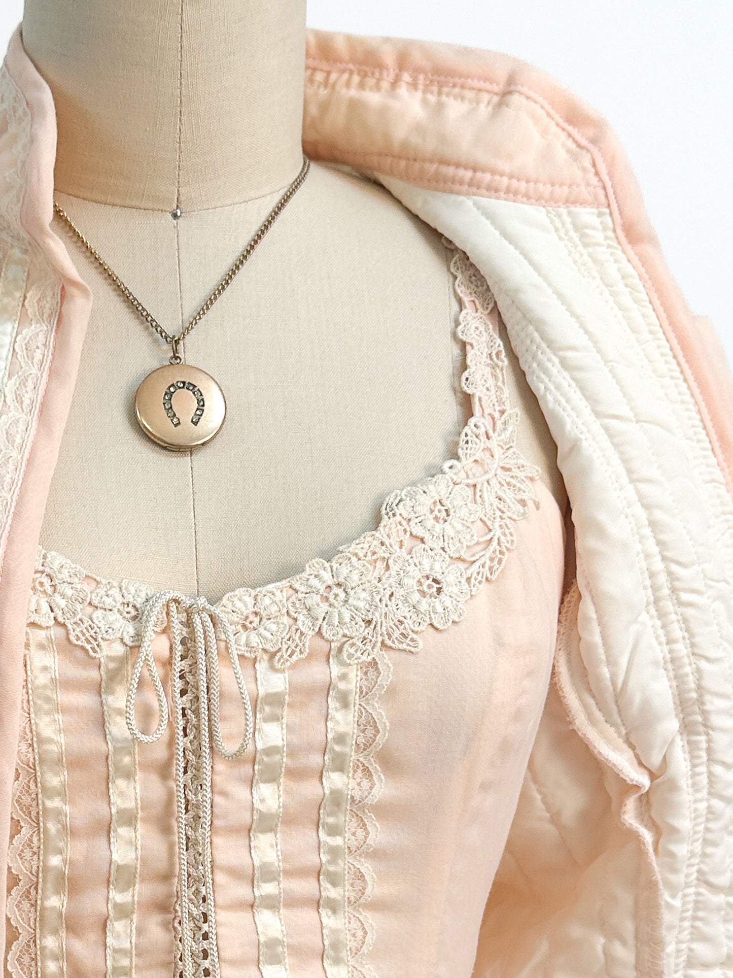 1970s Peachy Gunne Sax Dress with Jacket / Small