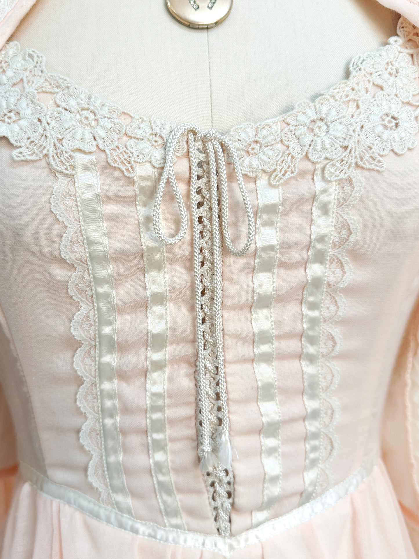 1970s Peachy Gunne Sax Dress with Jacket / Small