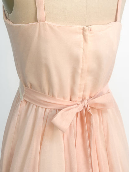 1970s Peachy Gunne Sax Dress with Jacket / Small