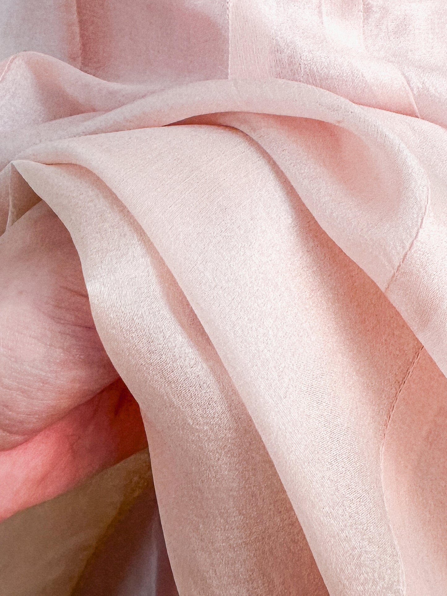 1950s Pretty in Soft Pink Organza Party Dress / Small