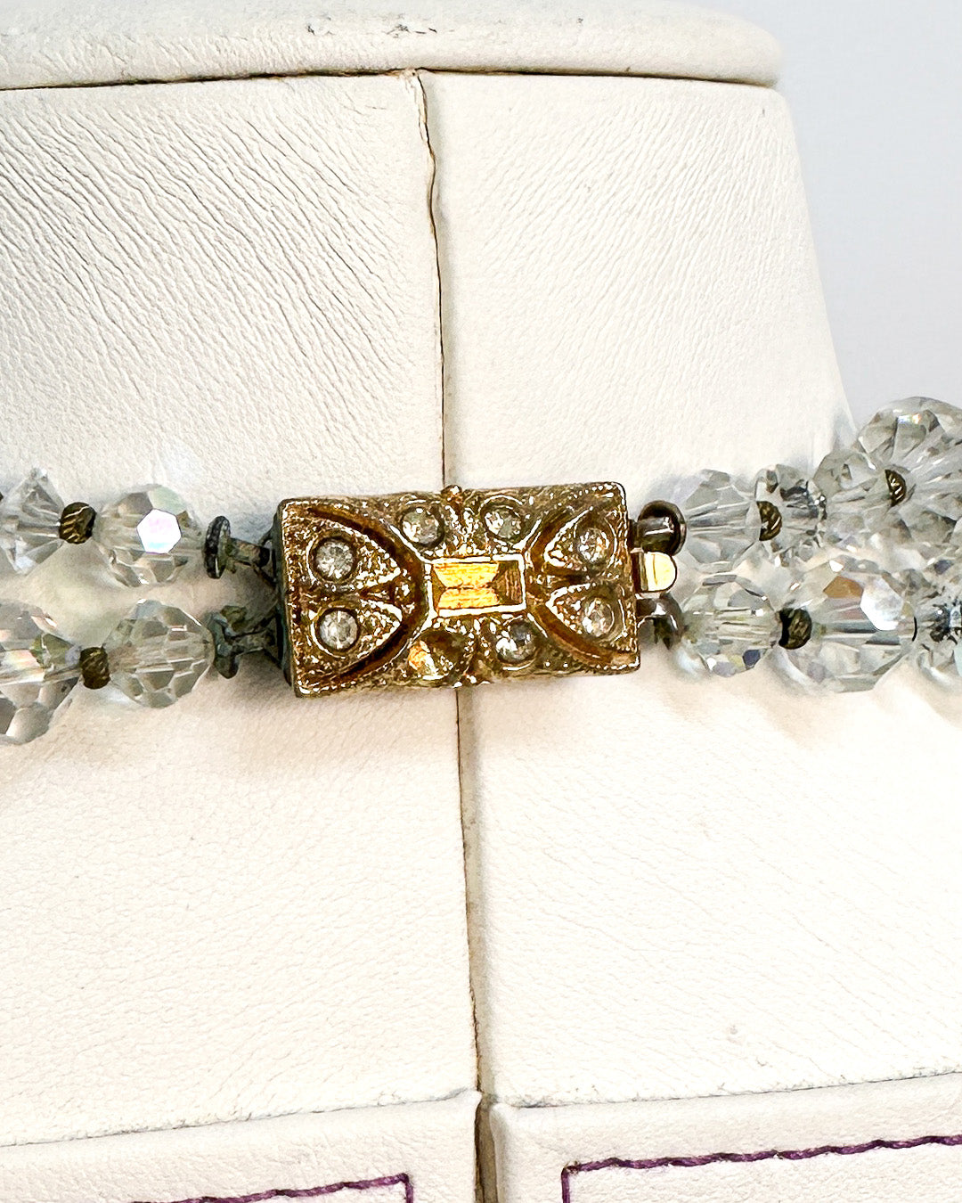 1950-60s Iridescent Two Strand Long Necklace