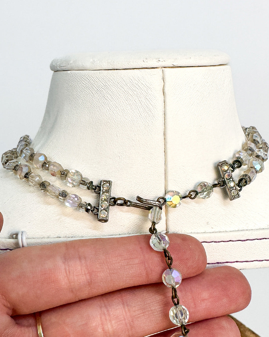 1950-60s Iridescent Beaded Choker