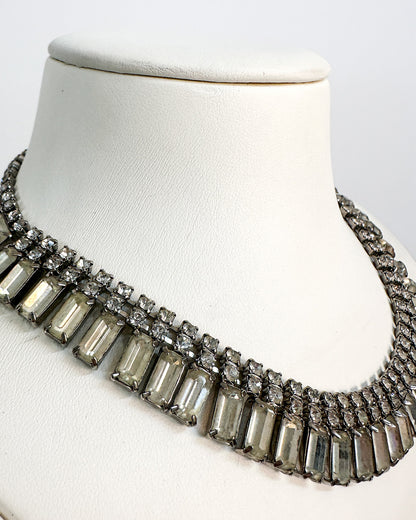 1940-50s Elegant Rhinestone Choker