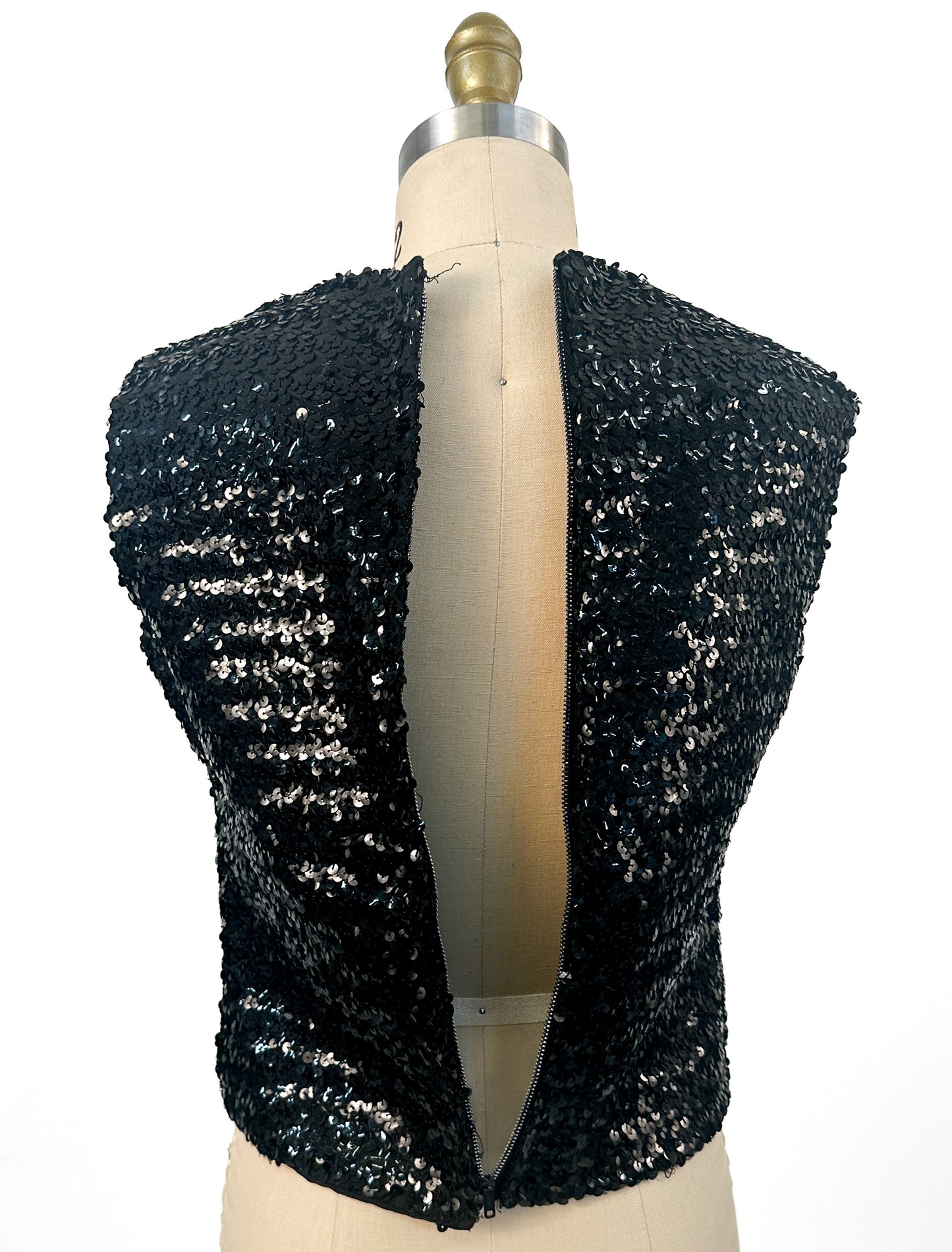 1960s Heavily Sequined Top / Bust 34