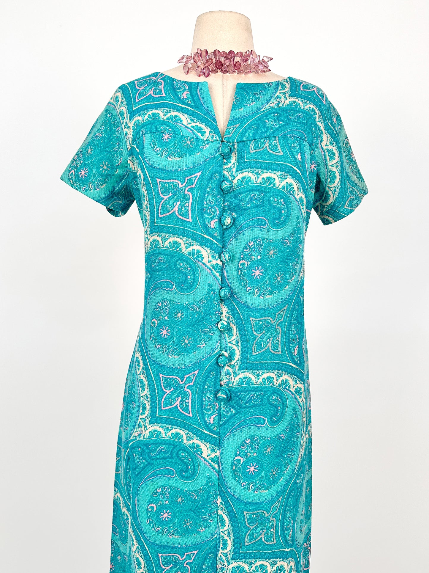 1960s Paisley MuuMuu / Waist 34