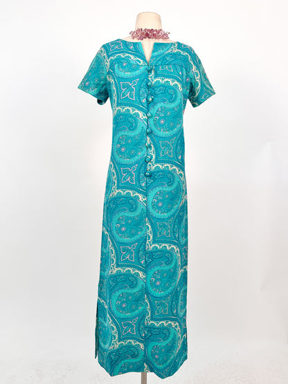 1960s Paisley MuuMuu / Waist 34