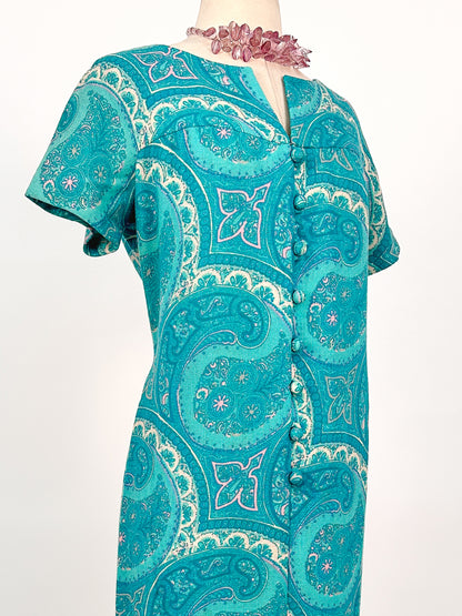 1960s Paisley MuuMuu / Waist 34