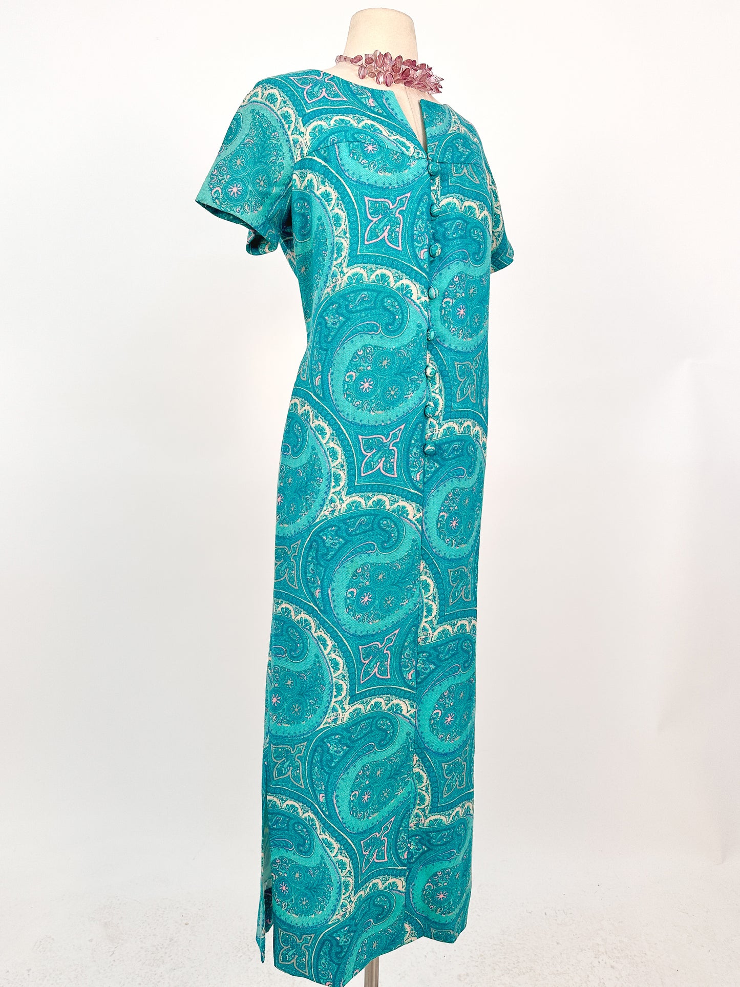 1960s Paisley MuuMuu / Waist 34