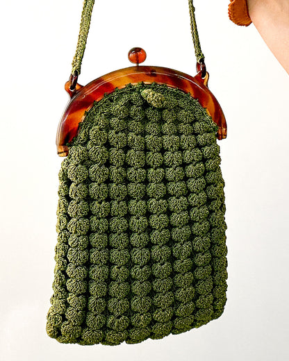 Timeless 1930s Art Deco Gimp Handbag & Coin Purse Set