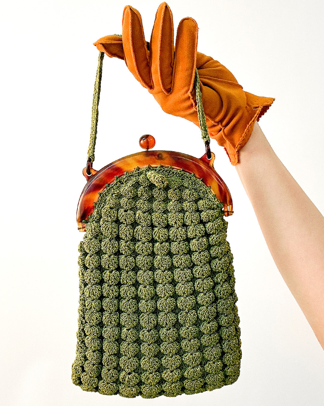 Timeless 1930s Art Deco Gimp Handbag & Coin Purse Set