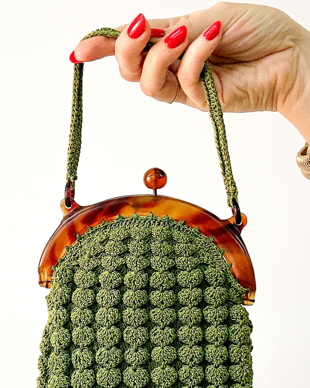 Timeless 1930s Art Deco Gimp Handbag & Coin Purse Set