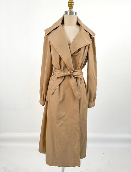 1970s Trench Coat with Fox Run Lining / Waist 36