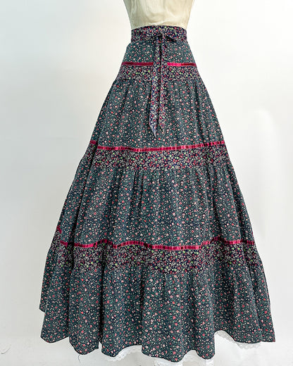 1970s 'The Enchanted Meadow' Gunne Sax Skirt / Medium