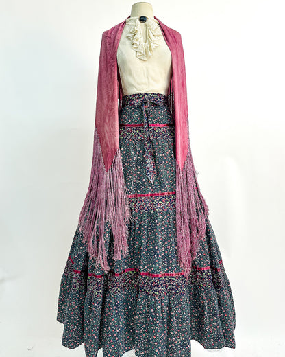 1970s 'The Enchanted Meadow' Gunne Sax Skirt / Medium