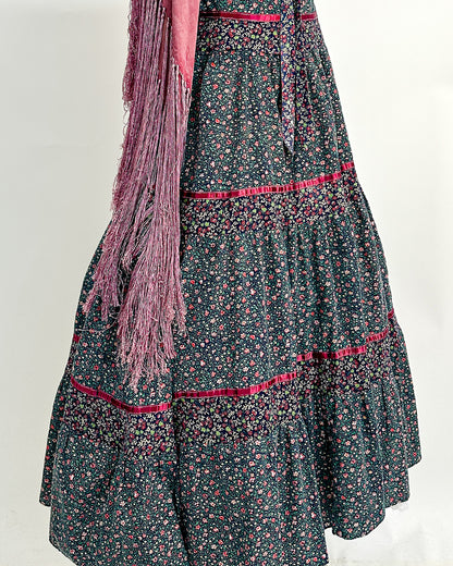 1970s 'The Enchanted Meadow' Gunne Sax Skirt / Medium