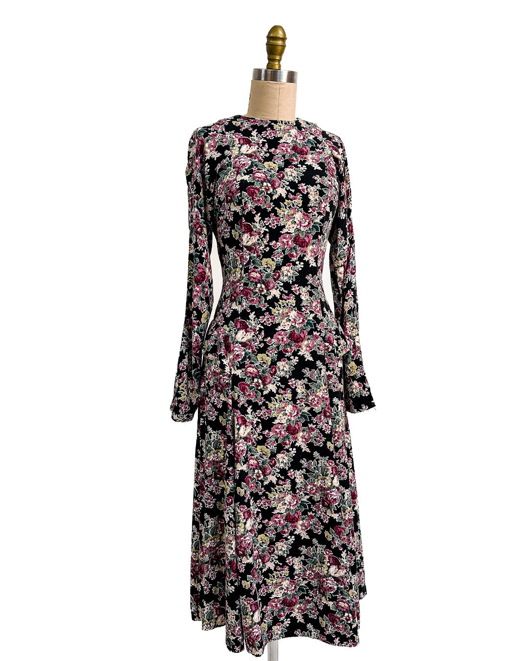 1970s 'The Witching Hour Blooms' Dress / Medium
