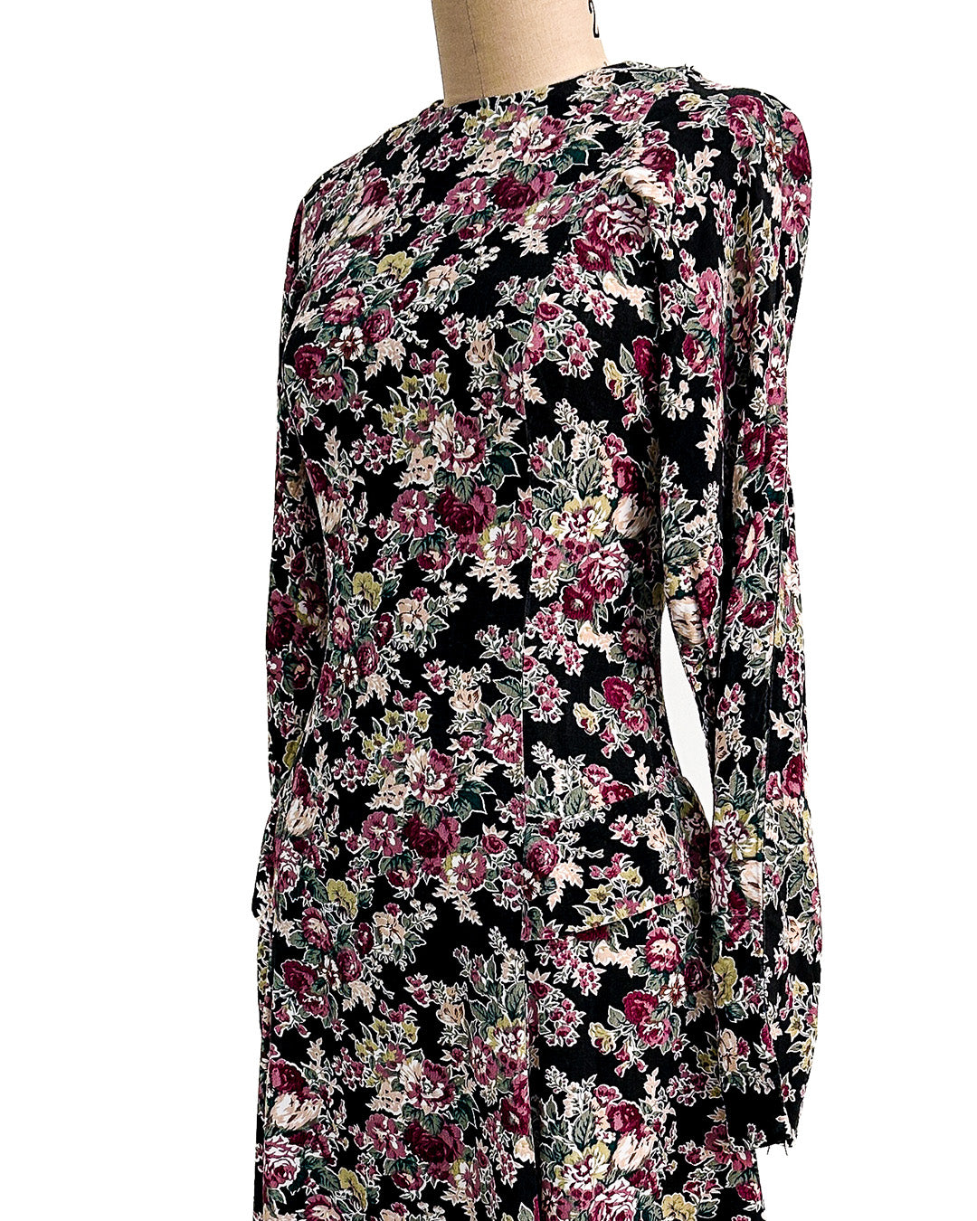 1970s 'The Witching Hour Blooms' Dress / Medium