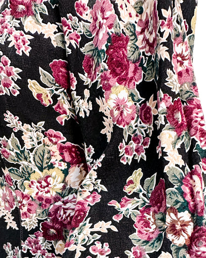 1970s 'The Witching Hour Blooms' Dress / Medium