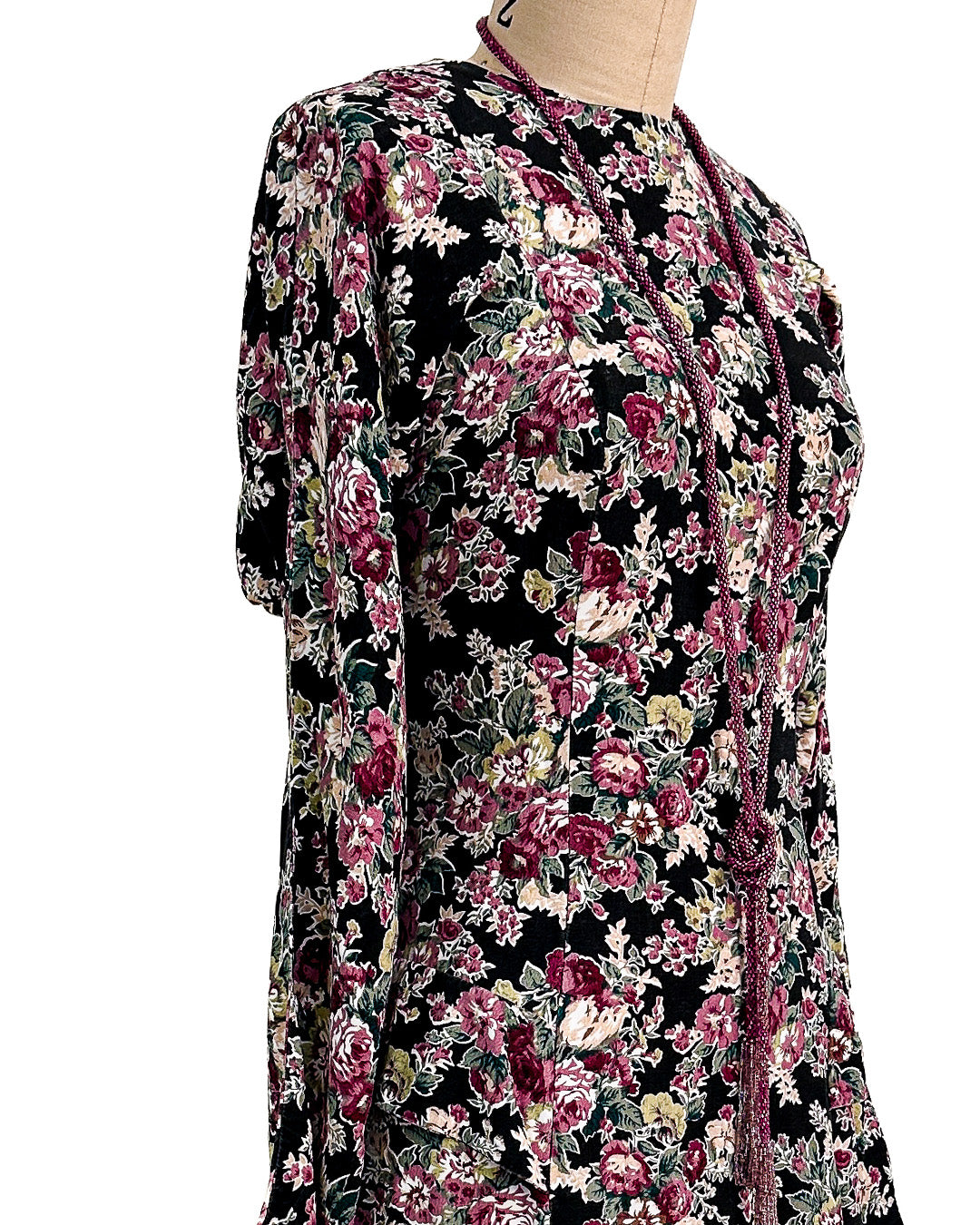 1970s 'The Witching Hour Blooms' Dress / Medium