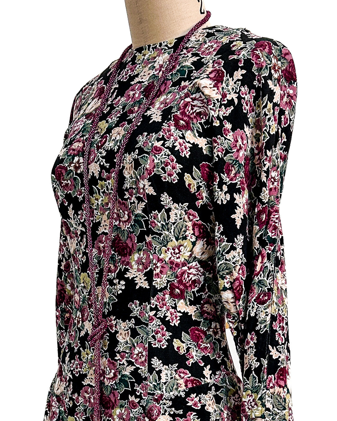 1970s 'The Witching Hour Blooms' Dress / Medium