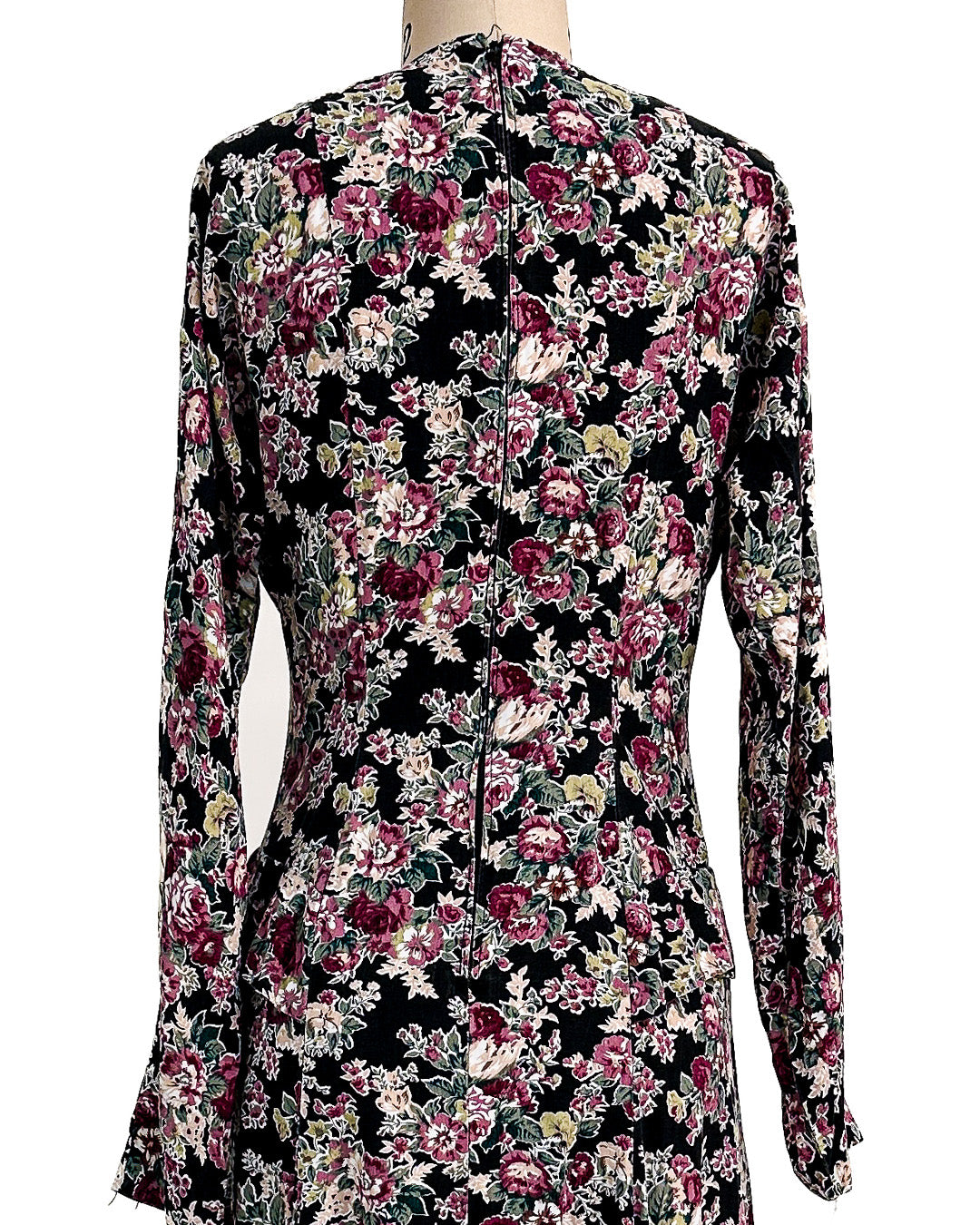 1970s 'The Witching Hour Blooms' Dress / Medium