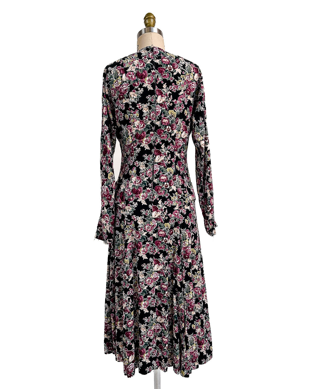1970s 'The Witching Hour Blooms' Dress / Medium