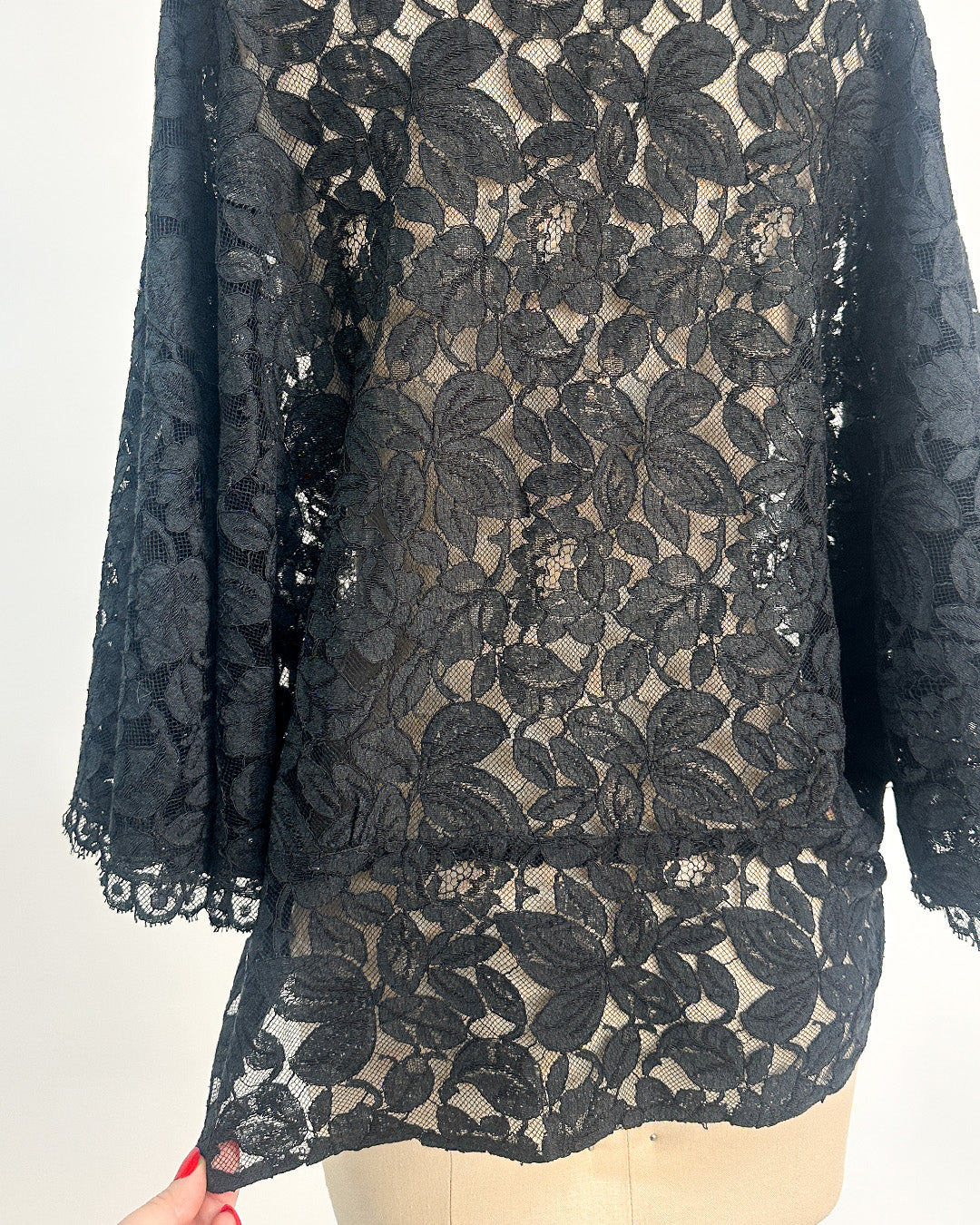 1930s 'The Starlight Séance Gown' Lace Bias Dress with Jacket / Large