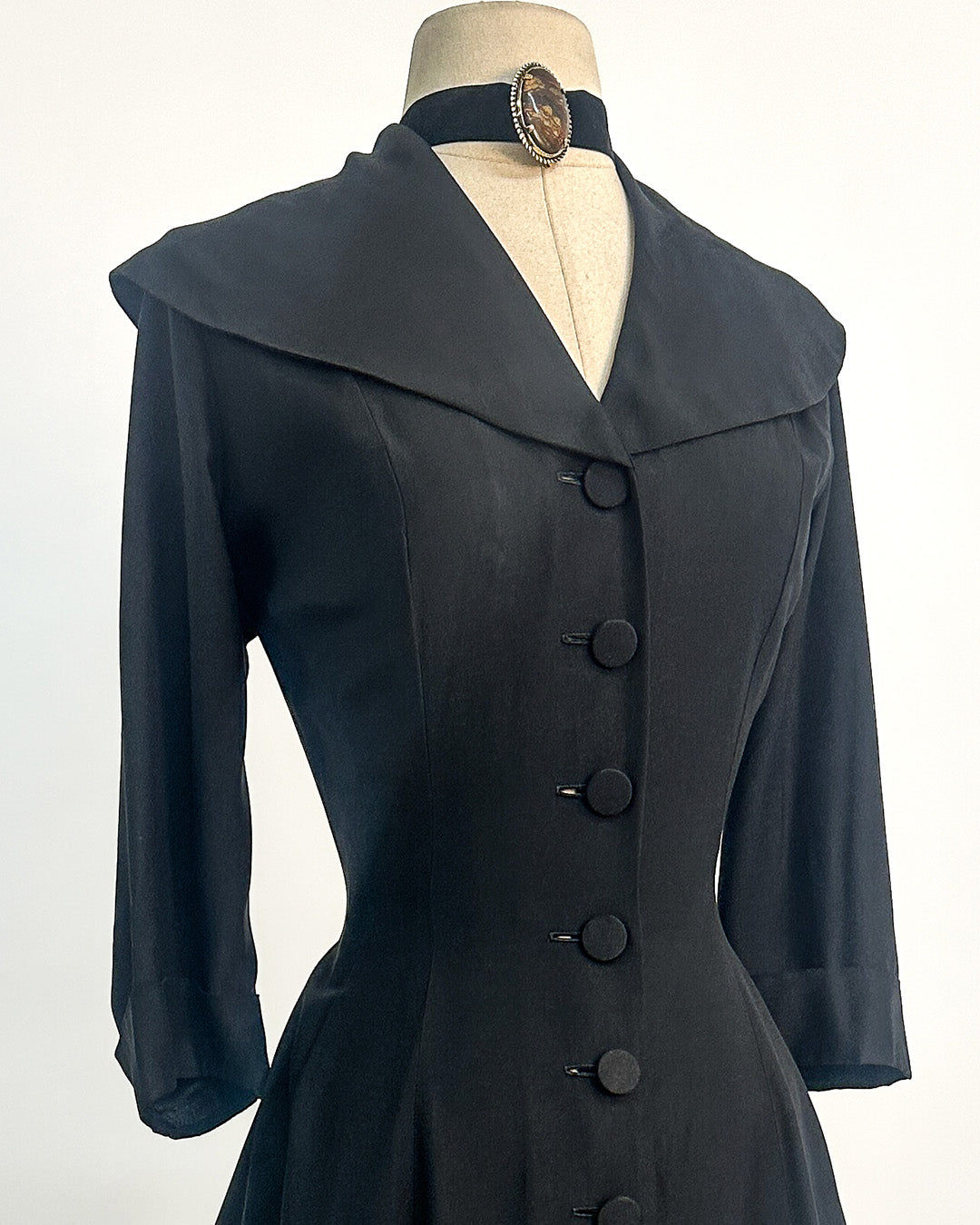 1950s “The Midnight New Look Dress” / Large