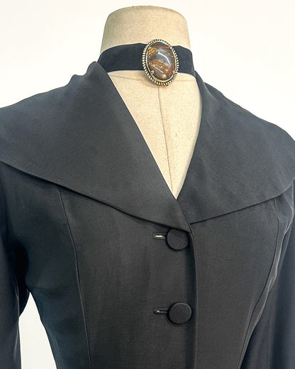 1950s “The Midnight New Look Dress” / Large