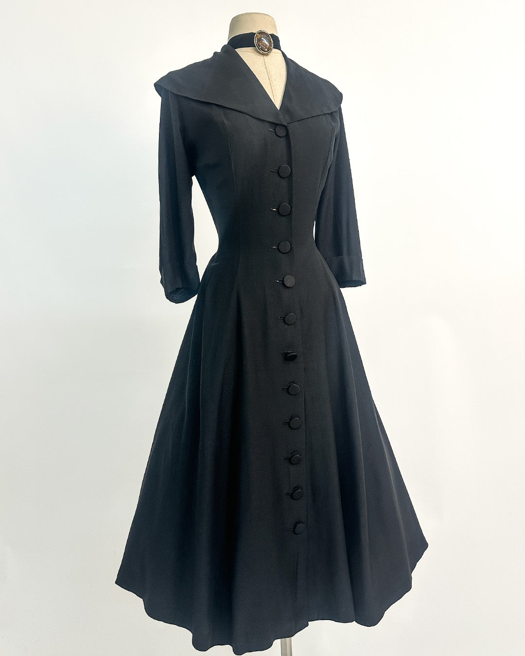 1950s “The Midnight New Look Dress” / Large