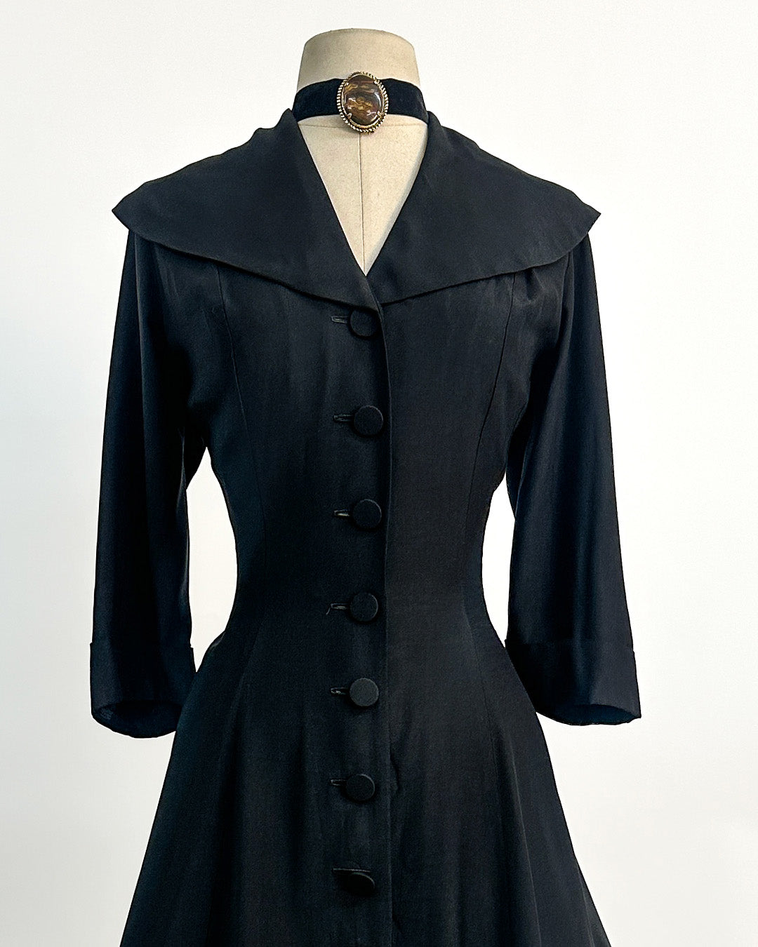 1950s “The Midnight New Look Dress” / Large