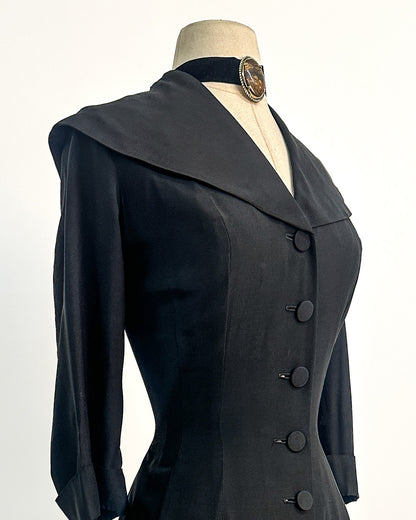 1950s “The Midnight New Look Dress” / Large